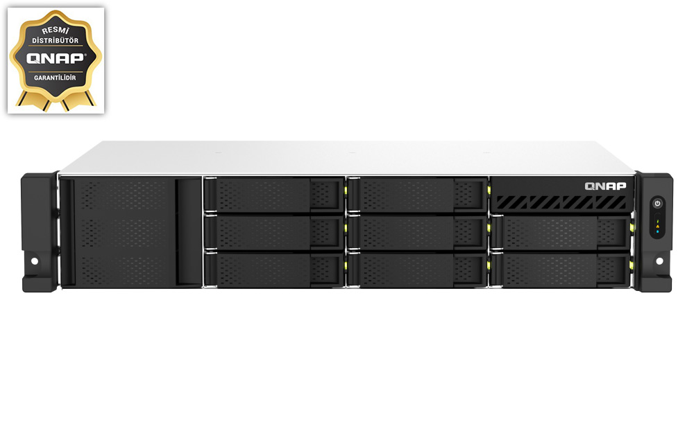 Qnap Ts-873aeu-Rp-4g 4gb 8 Slot 2x2.5gbe Port Usb3.2 Rackmt Nas Depolama Unitesi