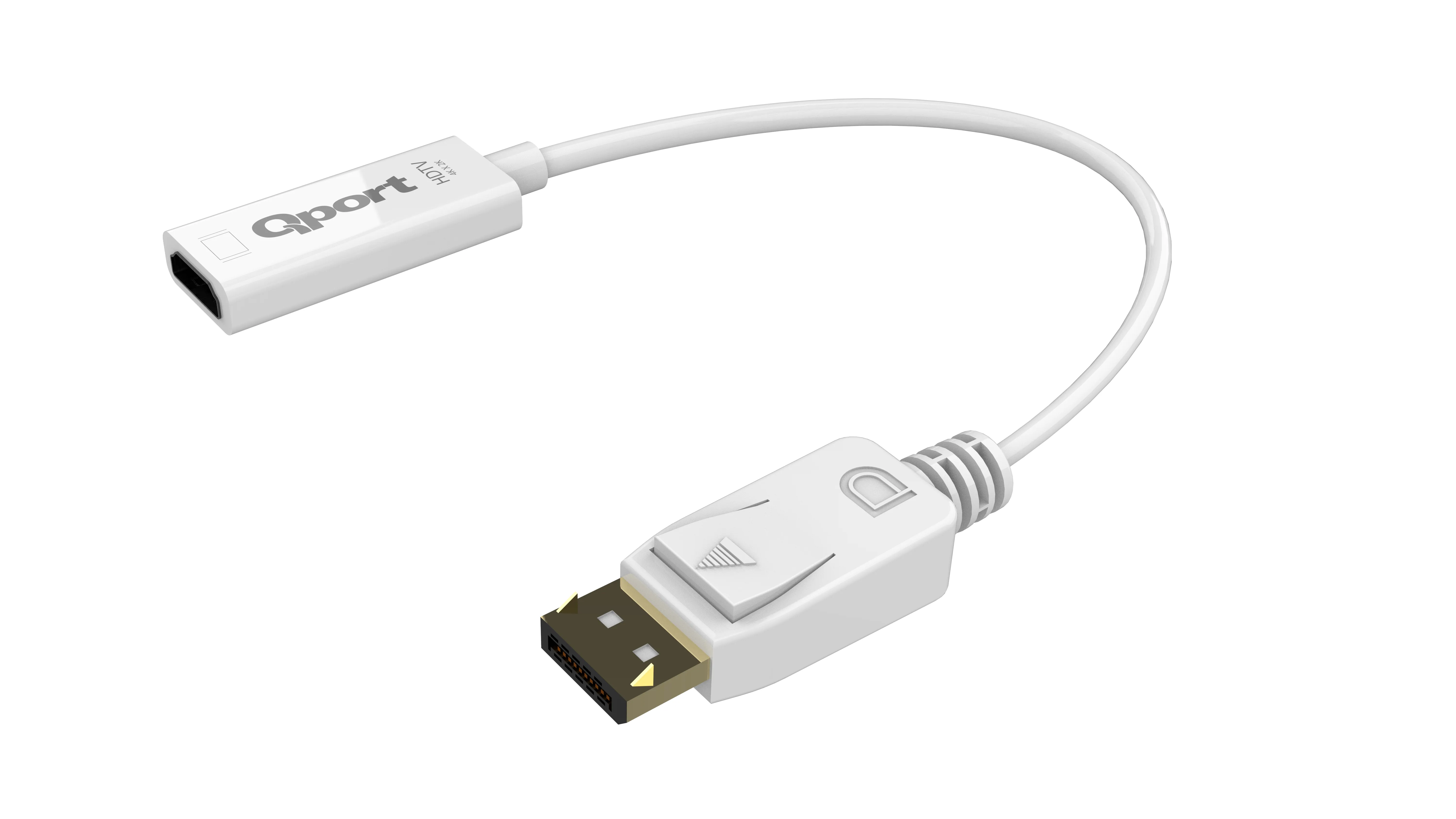 Qport Q-DP-HD2 Display Port'tan HDMI Çevirici 4K 60Hz