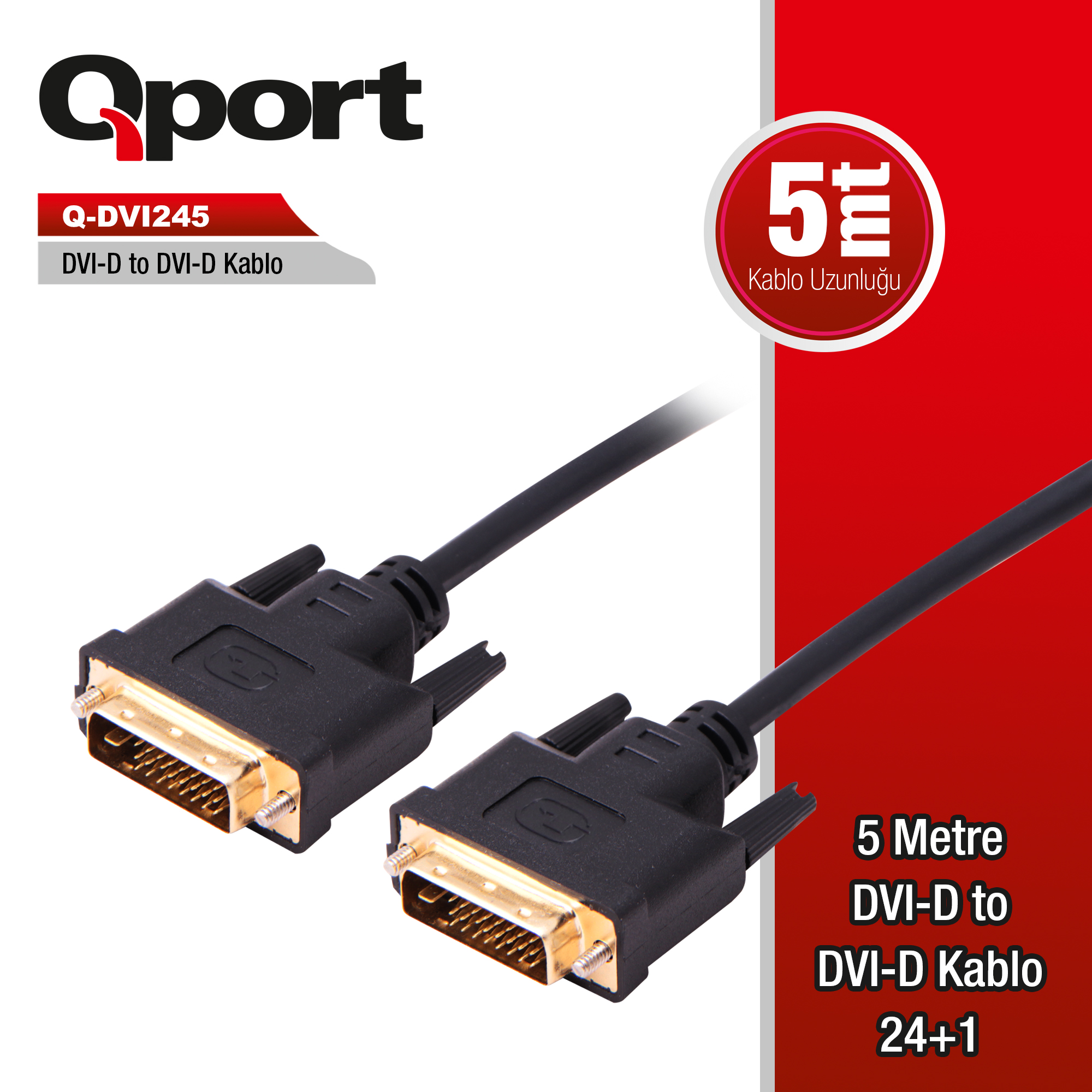 Dvi-d 5 Metre Kablo