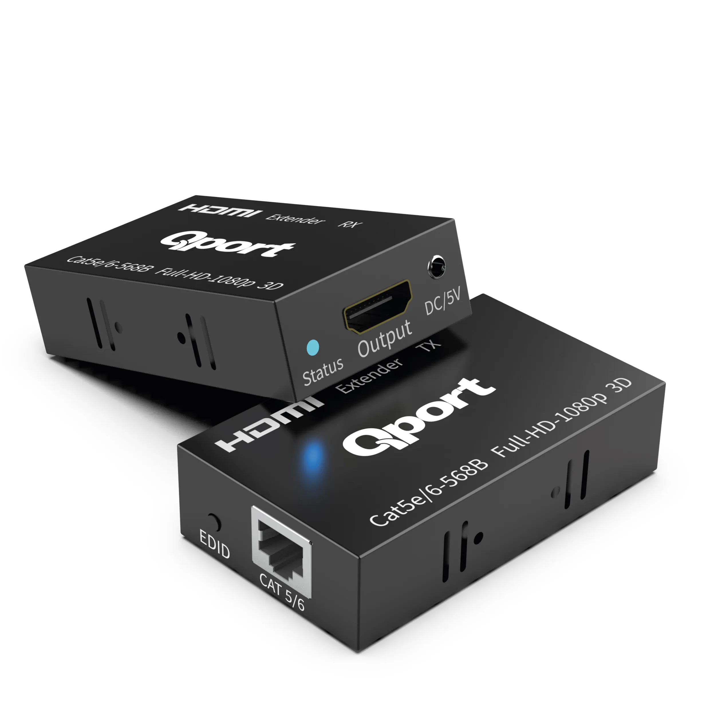 Qport Q-Hex3 HDMI Extender Cat6 60m 2 Li Paket