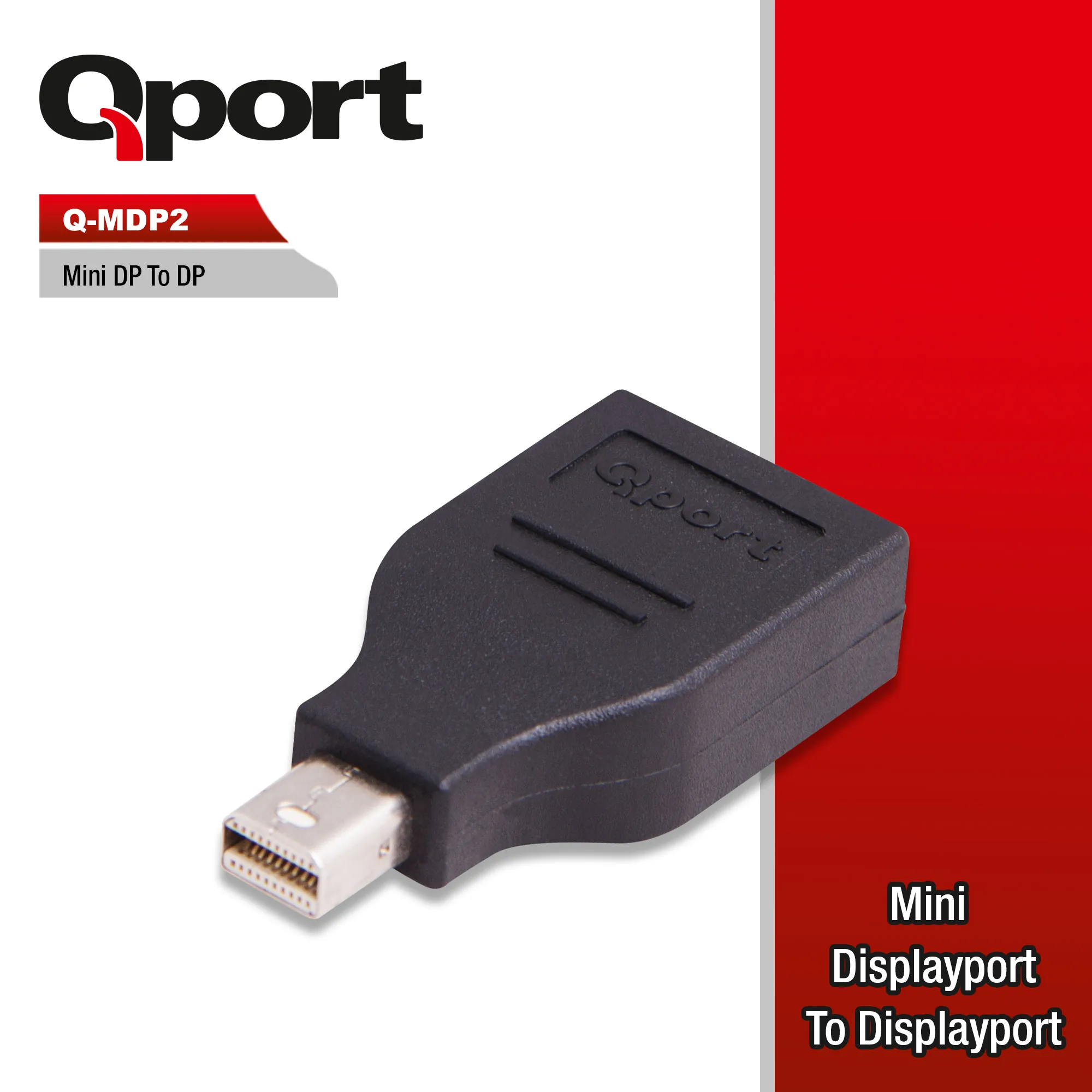 Qport (Q-MDP2) Mini Display Port to Display Port Çevirici