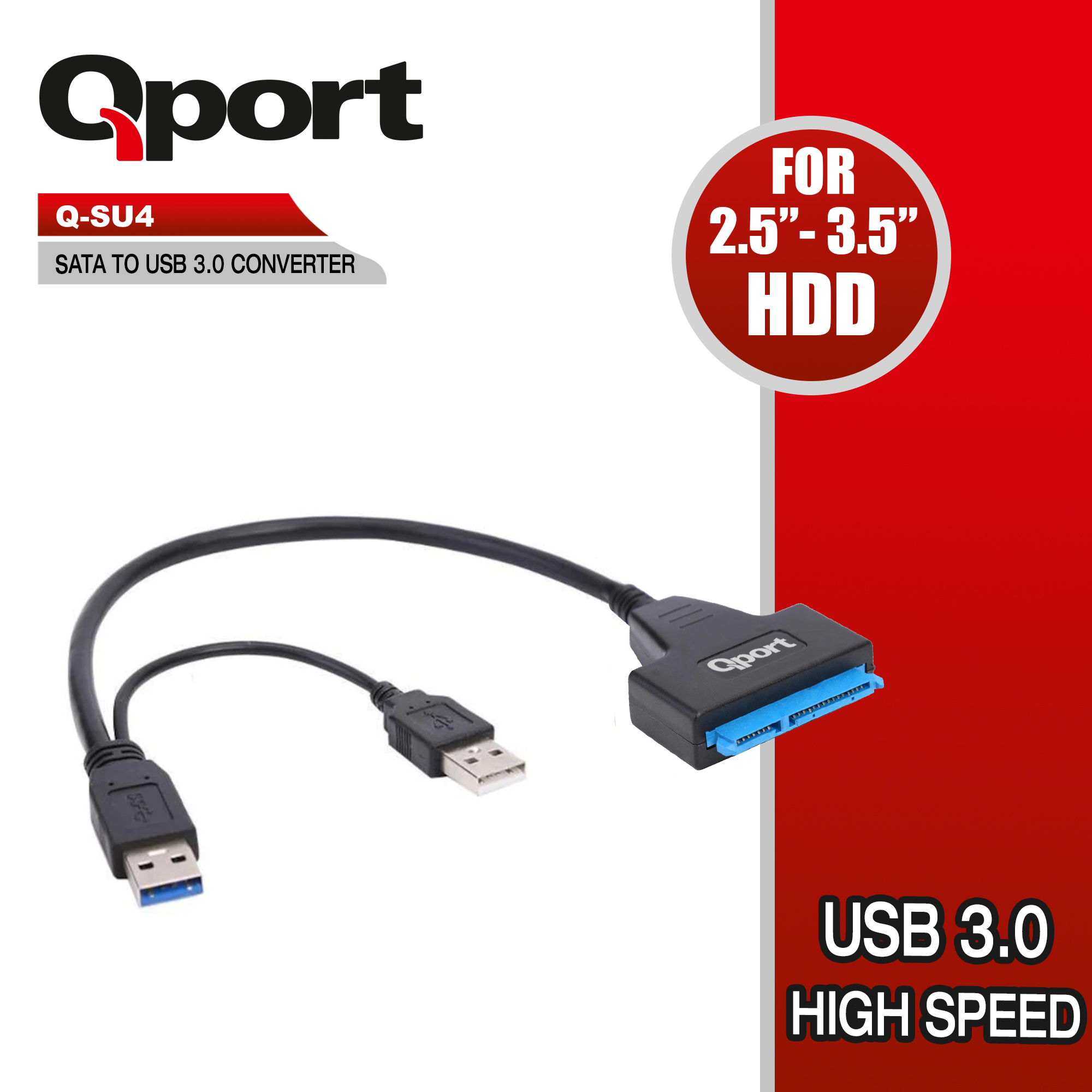 Qport (Q-SU4) USB 3.0 to SATA Çevirici