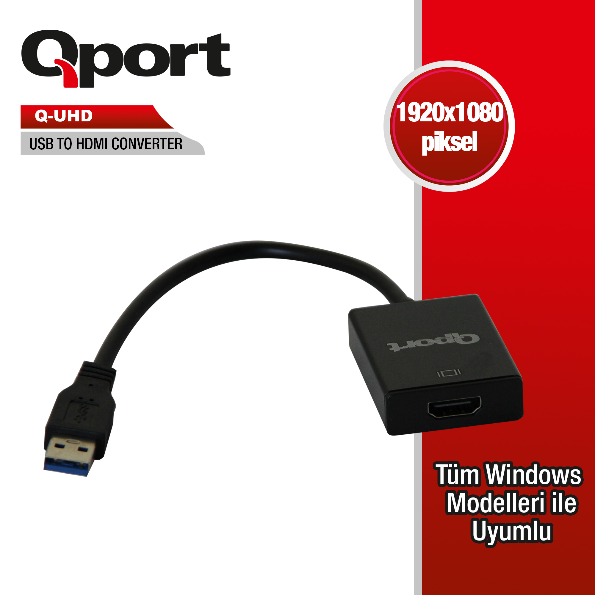 Qport (Q-UHD) USB3.0 to HDMI Çevirici