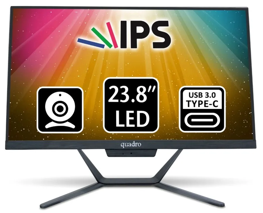 Quadro AIO Stark H224-24850 i5-12400 8GB 512GB SSD 23.8" DOS