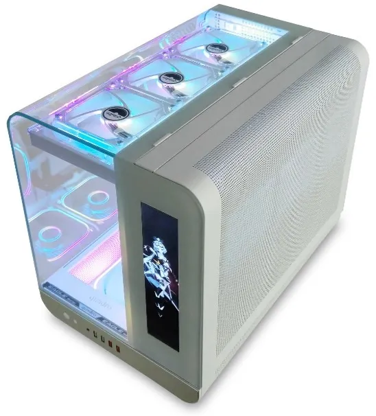 Quadro Eagle QX100-W 9x12cm RGB Fan USB3.2 Pencereli Mid-Tower Beyaz Kasa