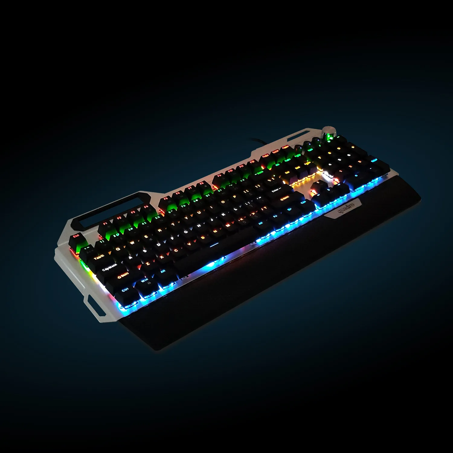 Quadro Tron X100 USB Kablolu Mekanik Gaming RGB Q Klavye