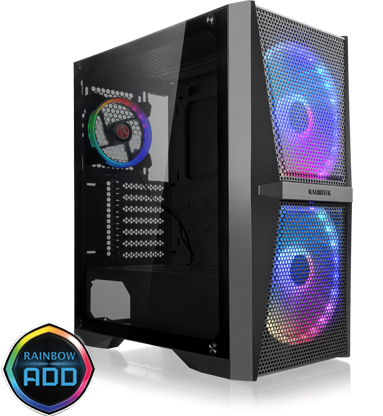 Raijintek Silenos Ms Pro 2x20cm Fan Usb3.0 Atx Siyah Kasa (RJ-0R20B00205-SOHO)