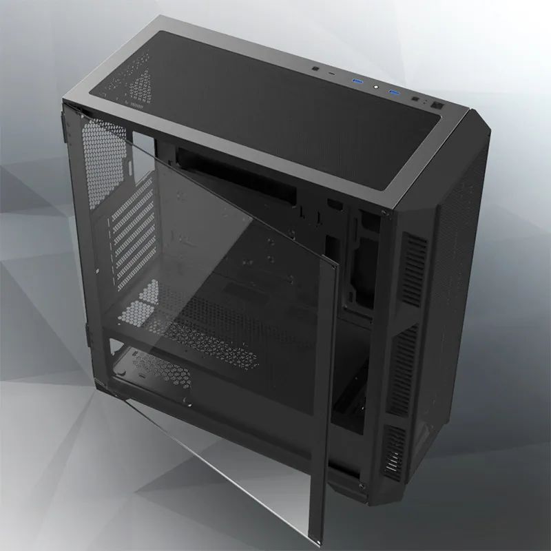 Raijintek Usb3.0 4x12cm Argb Fan Temperli Cam Atx Siyah Kasa