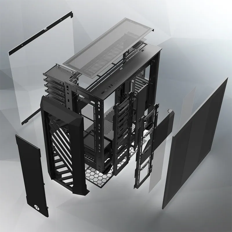 Raijintek Zofos Ultra USB3.0 Type-C Pencereli E-ATX Siyah Kasa