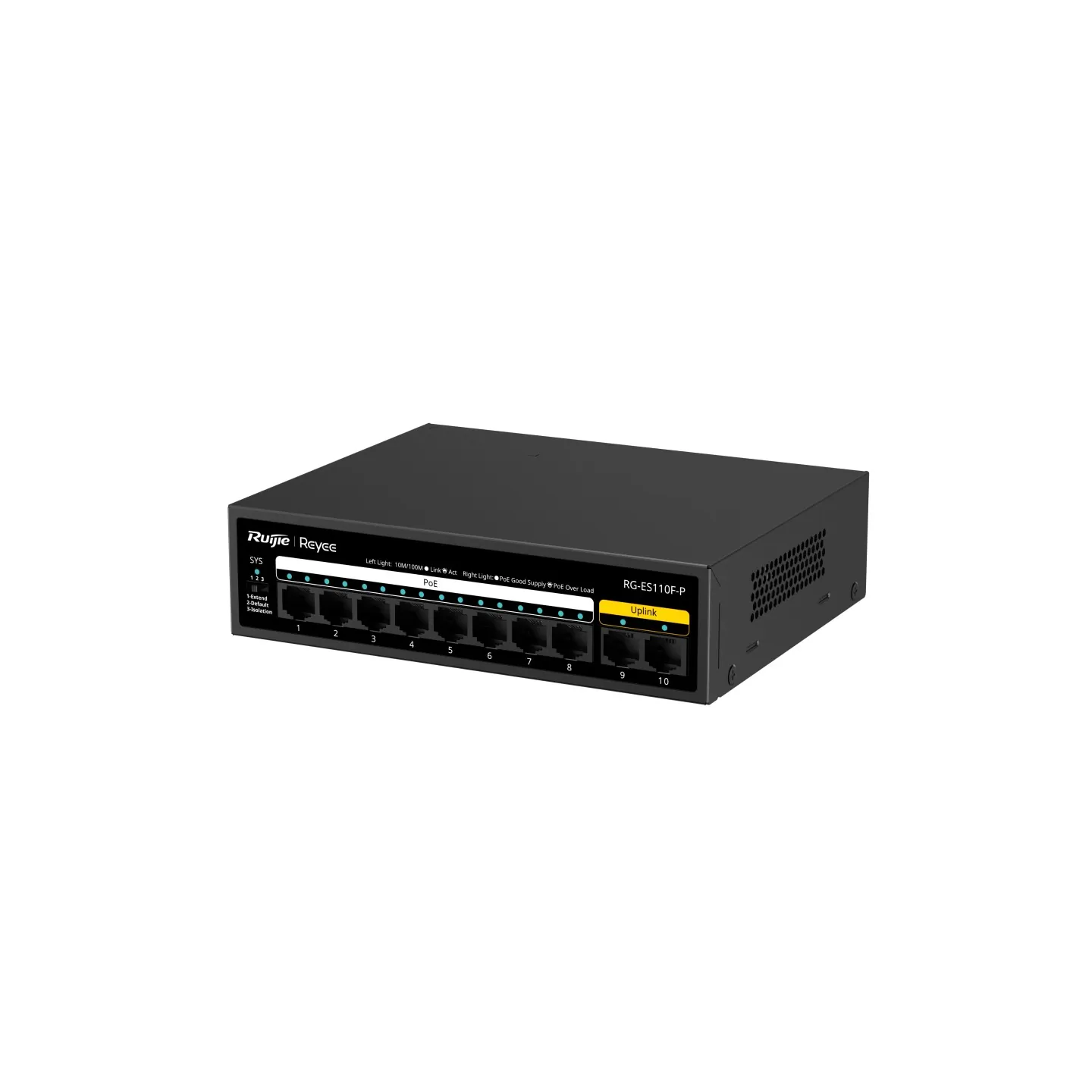 Ruijie Reyee RG-ES110F-P 10 Port FE 8xPoE 110W Yönetilemez Switch