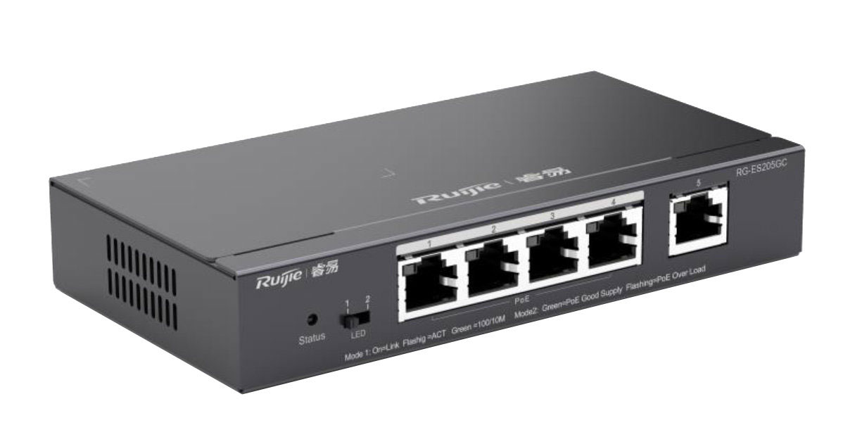 Ruijie Reyee RG-ES205GC 5 Port 10/100/1000 Yönetilebilir Switch