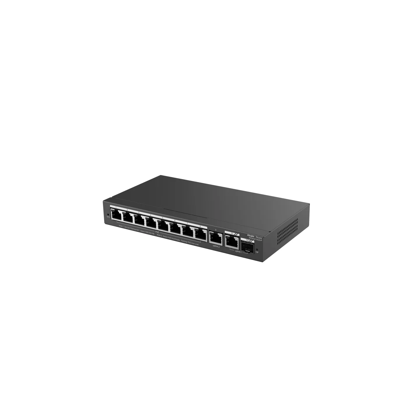 Ruijie Reyee RG-ES210GS-P 10 Port Gigabit 8xPoE 130W +1Combo Yönetilebilir Switch