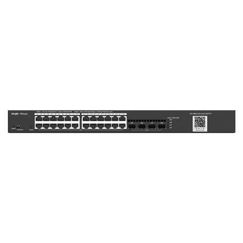 Ruijie Reyee RG-NBS3100-24GT4SFP-P 24 Port 10/100/1000 +4SFP PoE 370W Yönetilir