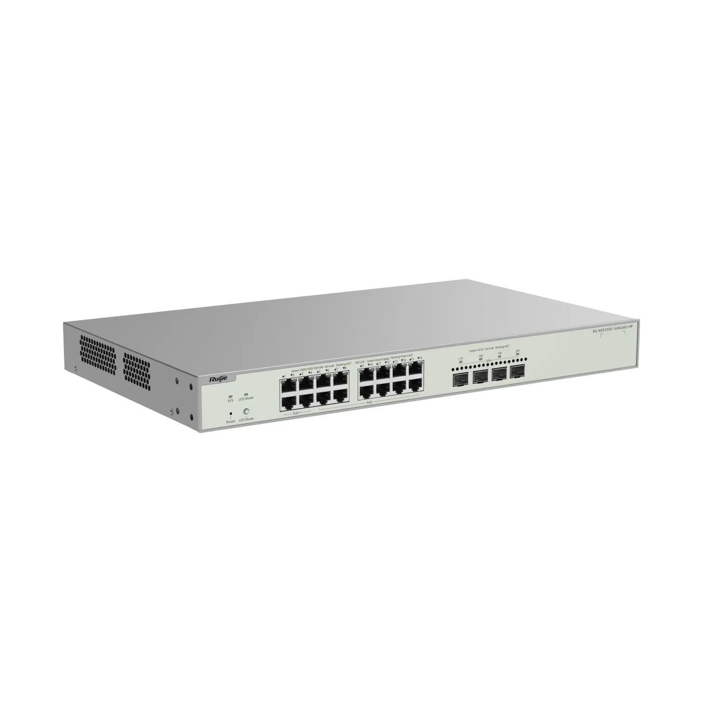 Ruijie Reyee RG-NBS3300-16MG4XS-HP 16x Multi-Gigabit +4xSFP+ Yönetilebilir Switch