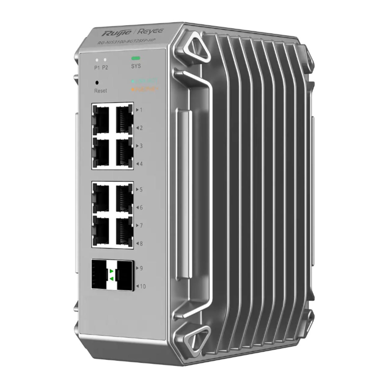 Ruijie Reyee RG-NIS3100-8GT2SFP-HP 10 Port Gigabit 8xPoE +2SFP Yönetilebilir Switch