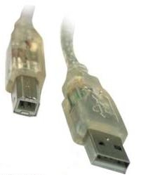 S-Link SL-U2005 USB 2.0 Şeffaf 5m Printer Kablo