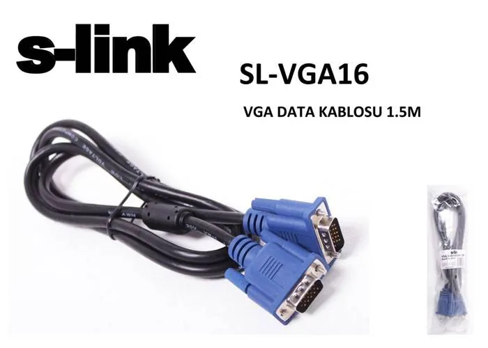 S-Link Sl-Vga16 1.5mt Vga Data Kablo