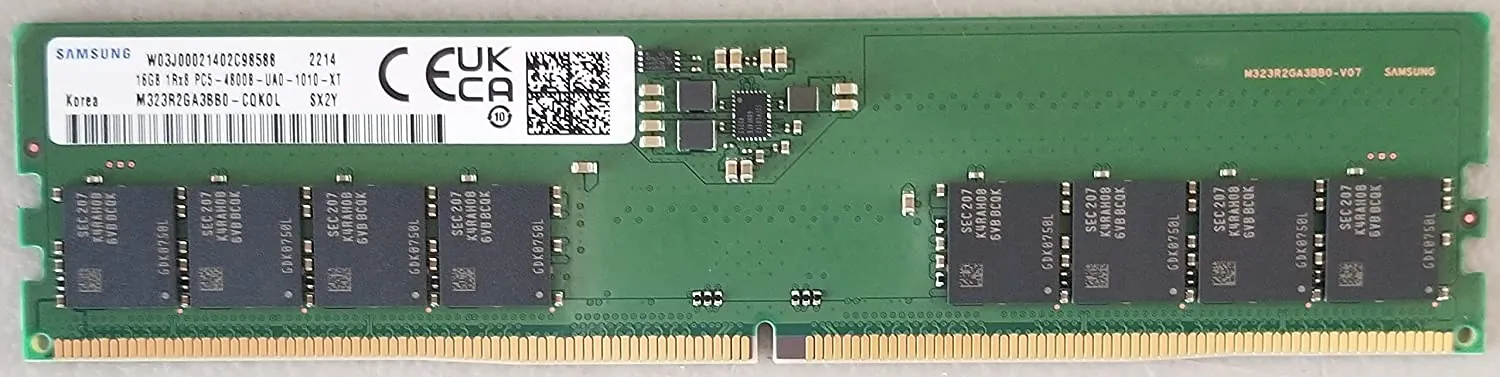 Samsung 16 GB DDR5 4800MHz 1.1V Kutusuz (M323R2GA3BB0-CQK)