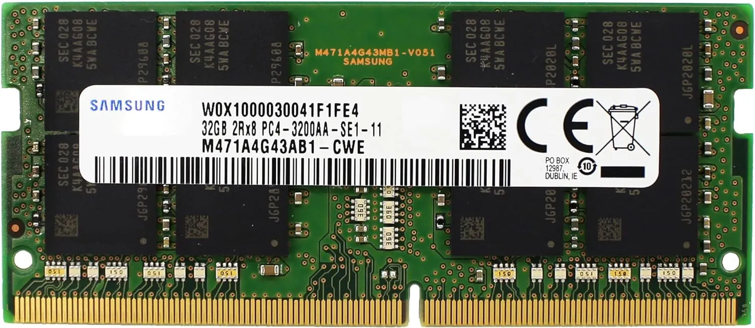Samsung 32 GB DDR4 3200MHz CL22 1.2V SODIMM kutusuz (M471A4G43AB1-CWE)