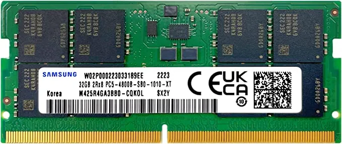 Samsung 32 GB DDR5 4800MHz 1.1V SODIMM KUTUSUZ (M425R4GA3BB0-CQK)
