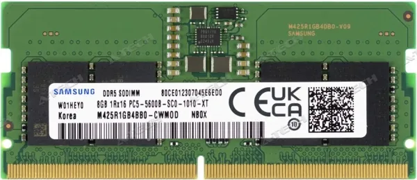 Samsung 8 Gb Ddr5 5600 Mhz 1.1v Sodimm (M425R1Gb4Pb0-Cwmod)