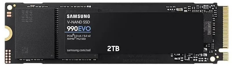 Samsung 990 Evo 2 TB NVMe Gen5 SSD 5000-4200 (MZ-V9E2T0BW)