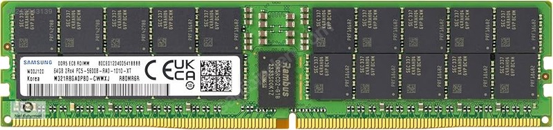 Samsung M321R8GA0PB0-CWMXJ 64GB 5600MHz DDR5 2Rx4 RDIMM Bellek