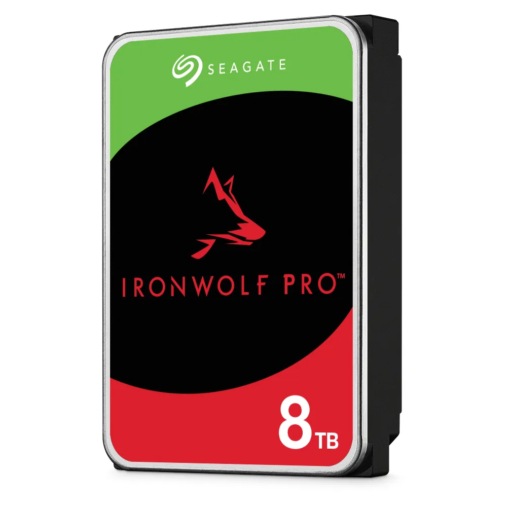 Seagate IronWolf Pro 8 TB 7200RPM 256MB SATA3 550TB/Y RV NAS (ST8000NT001)