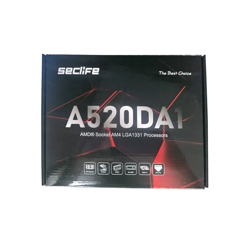 SecLife A520DA1 AM4 DDR4 Ses GLAN HDMI/VGA SATA3 USB3.2 mATX