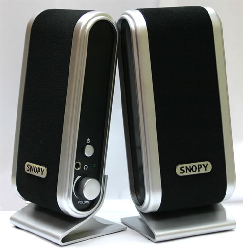Snopy Sn-820 2.0 USB Hoparlör Siyah/Gümüş