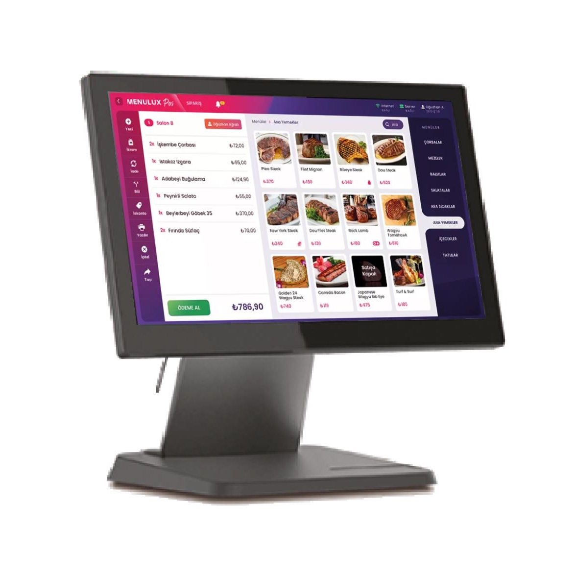 Spenta SP-156VISW2-NS I5 4.N 8GB 128GB SSD 15.6" Dokunmatik W11P POS PC