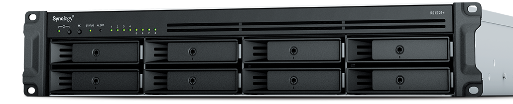 Synology RS1221 Plus 4GB 8 Slot Rack NAS Depolama Ünitesi
