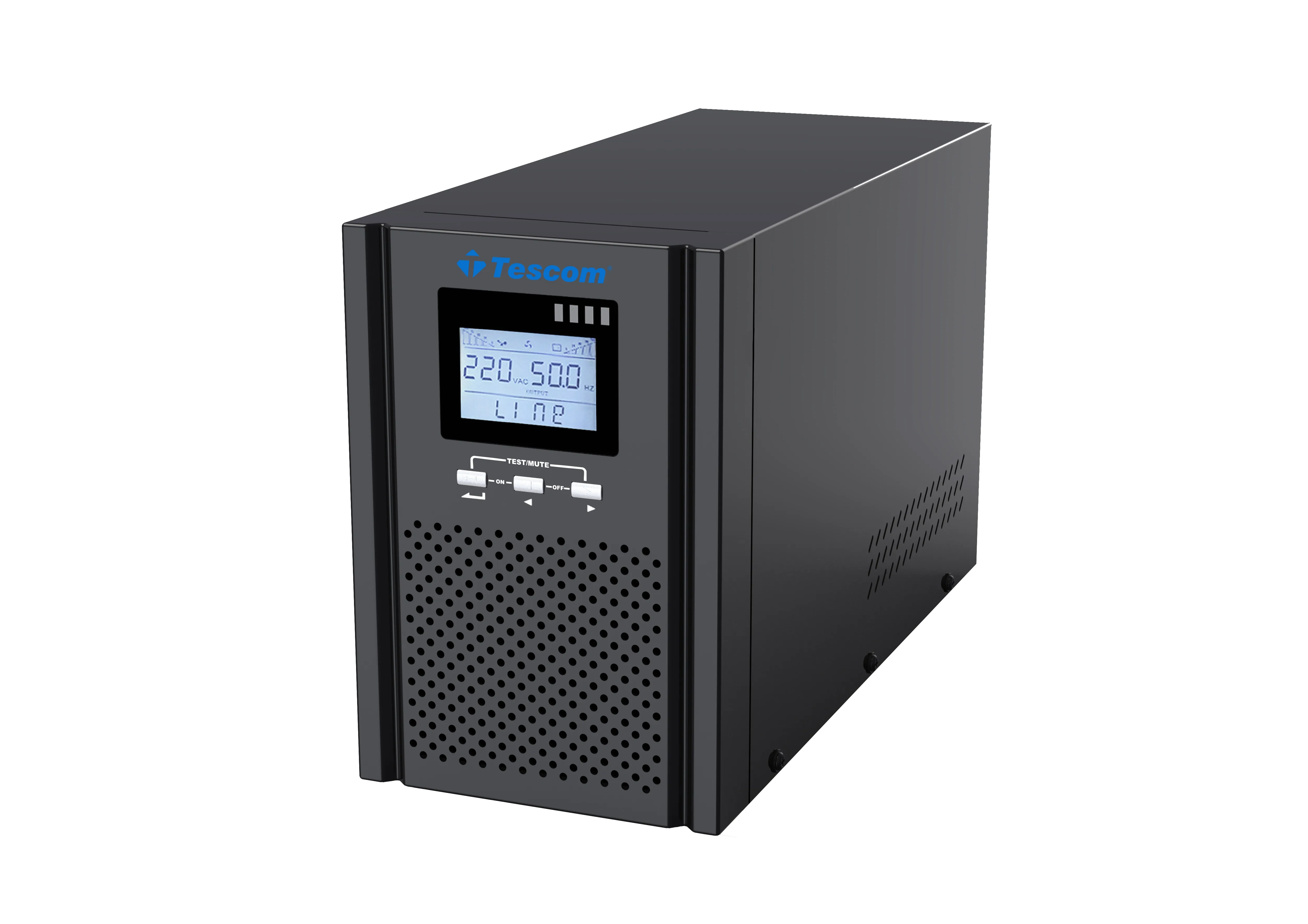 Tescom Teos+ 1 KVA (2x7Ah) 4-8 DK 900W LCD Online UPS