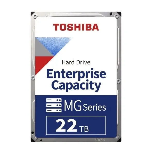 Toshiba MG Enterprise 22 TB 7200rpm 512MB SATA3 550TB/Y 7/24 (MG10AFA22TE)