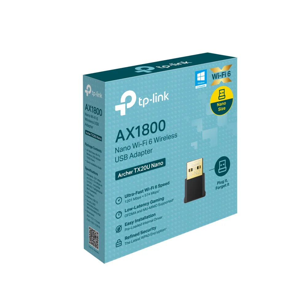 Tp-Link Archer Tx20u Nano Ax1800 Wifi 6 Usb Adaptor