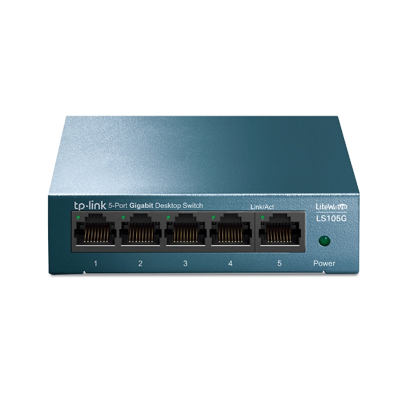 Tp-Link LS105G 5 Port 10/100/1000 Masaüstü Yönetilemez Metal Kasa Switch