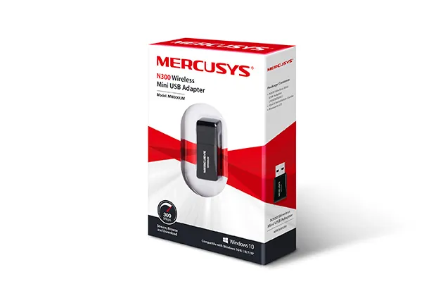Tp-Link Mercusys MW300UM 300Mbps Kablosuz USB Adaptor