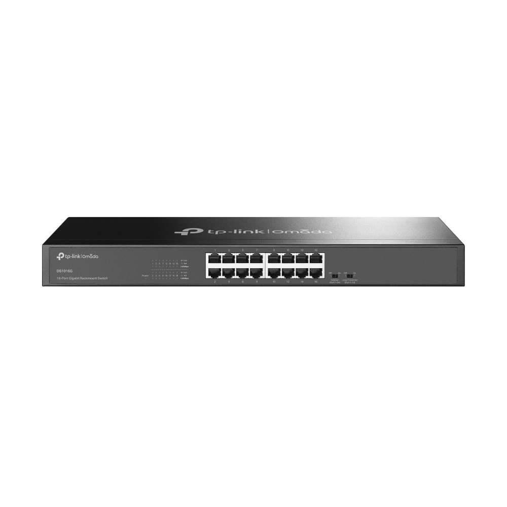 Tp-Link Omada DS1016G 16 Port 10/100/1000 Rackmount Yönetilemez Switch