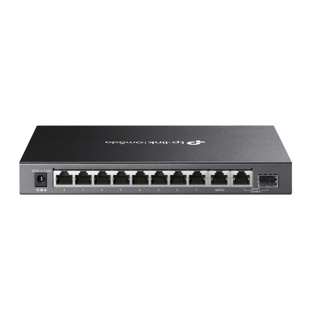 Tp-Link Omada DS110GMP 10 Port 10/100/1000 8xPoE 123W +1SFP Yönetilemez Switch