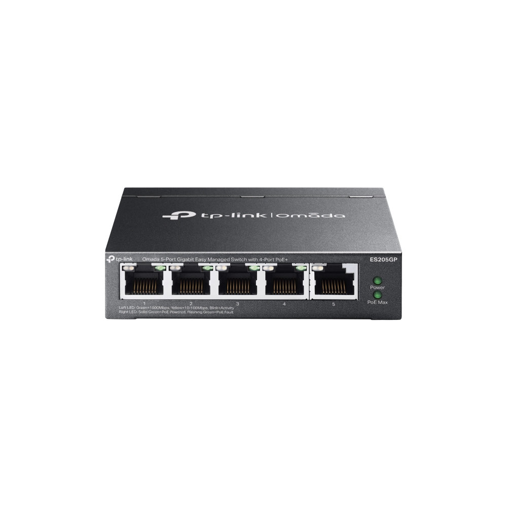 Tp-Link Omada Es205Gp 5 Port 10/100/1000 4xPoe 65W Yönetilebilir Switch