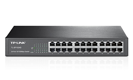 Tp-Link TL-SF1024D 24 Port 10/100 Yönetilemez Switch
