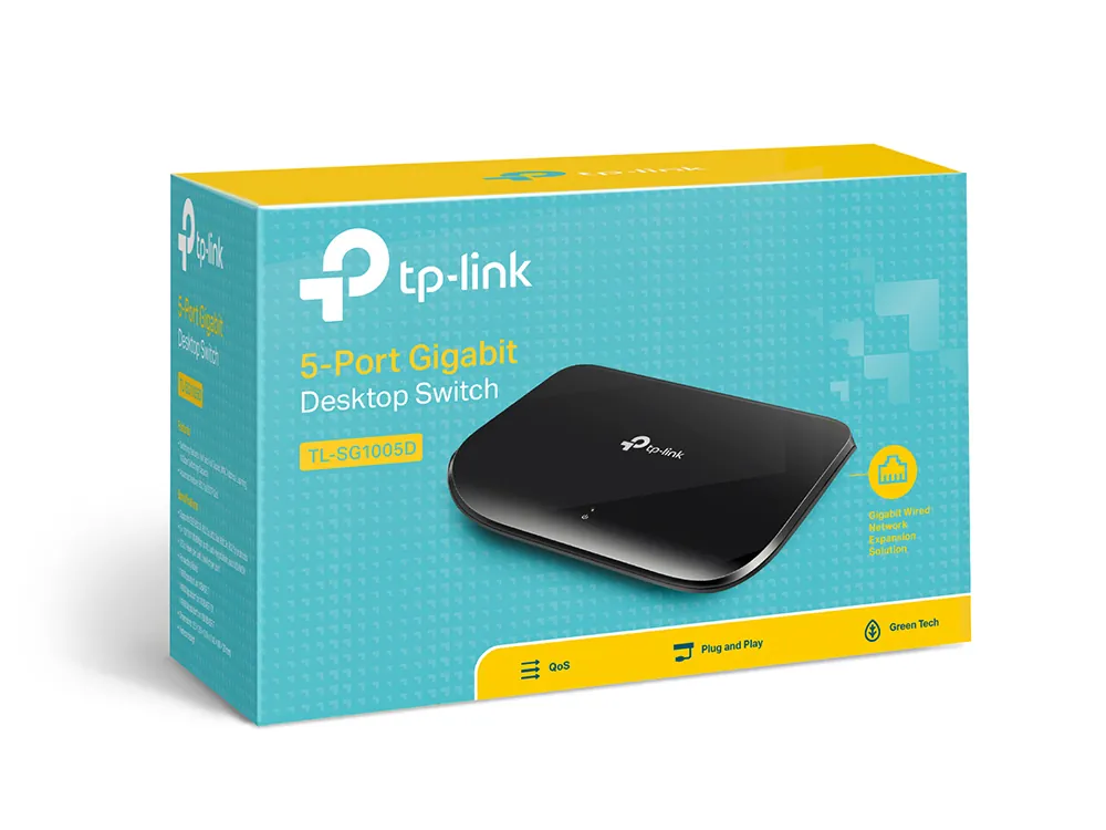 Tp-Link TL-SG1005D 5 Port 10/100/1000 Yönetilemez Switch