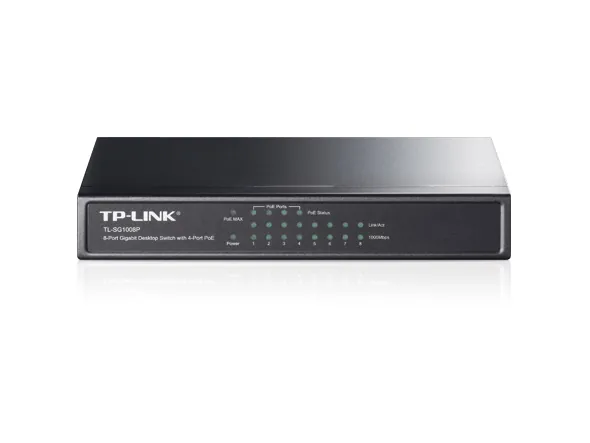 Tp-Link TL-SG1008P 8 Port 10/100/1000 64W 4xPoE Yönetilemez Switch