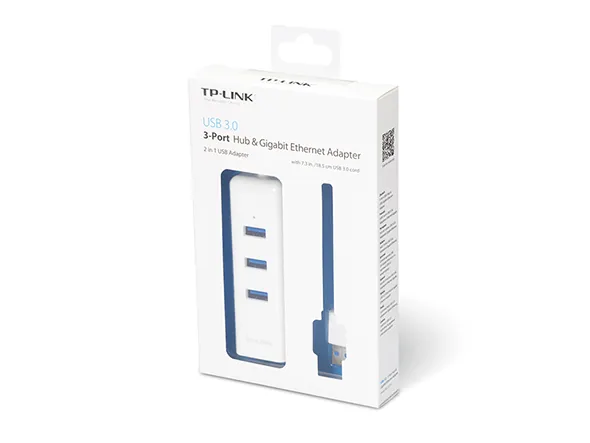 Tp-Link Ue330 3 Port Hub & Gigabit Ethernet Adaptor