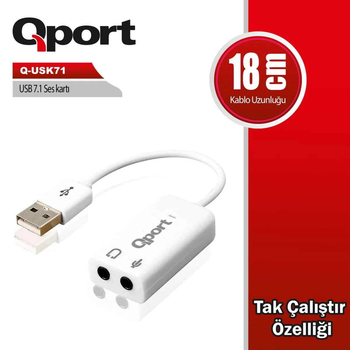 USB to 7.1 Ses Kartı (Q-USK71)