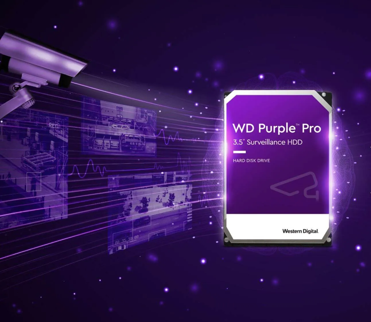 WD Purple Pro AI 12 TB 7200RPM 256MB SATA3 550TB/Y 7/24 (WD121PURP)