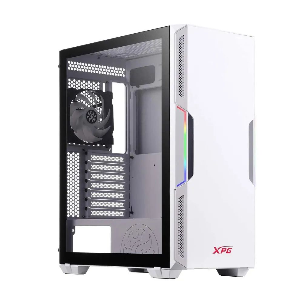 Xpg Starker USB3.0 2x12cm ARGB Fan Temperli Mid Tower Beyaz Kasa (Starker-WHCWW)