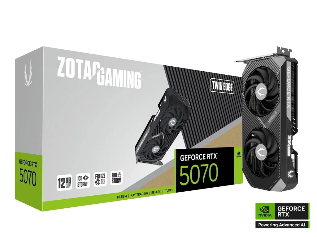Zotac RTX5070 12GB GDDR7 192bit 3xDP/HDMI (GeForce RTX 5070 Gaming Twin Edge)